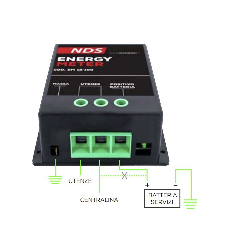 Medidor ENERGYMETER NDS 100A con display