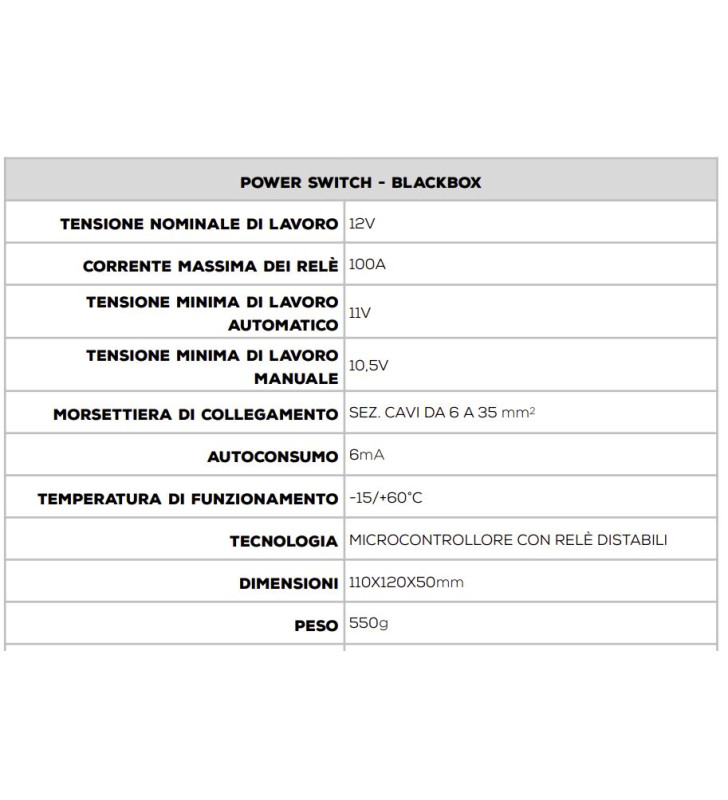 POWERSWITCH NDS DERIVATORE STACCA BATTERIE