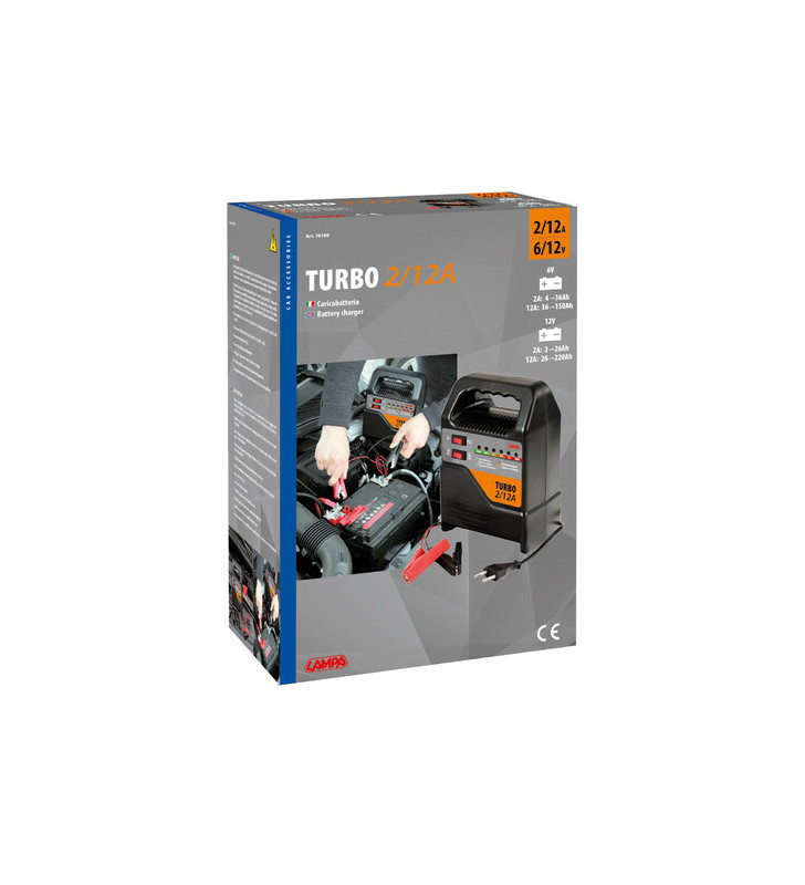 CARGADOR DE BATERIAS LAMPA TURBO 12" ROHS 12A -...