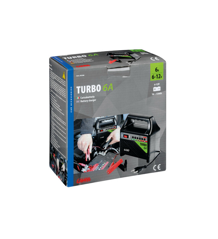 CARGADOR DE BATERIAS LAMPA TURBO 6" - ROHS 6A -...