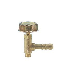 Vertical tap with hose connection for stoves