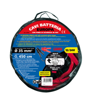 Cavi Batteria EU - 450 cm - 480 A - 35 mm²
