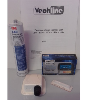 Kit solar regulador 120W 1 batería VECHLINE
