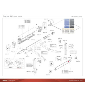 KIT D'INSERTS SUPPORT INTERIEUR DROIT F45I - TI / F1 (250-400)