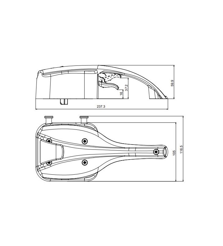 BASIC M1 ZADI black right lock complete with...