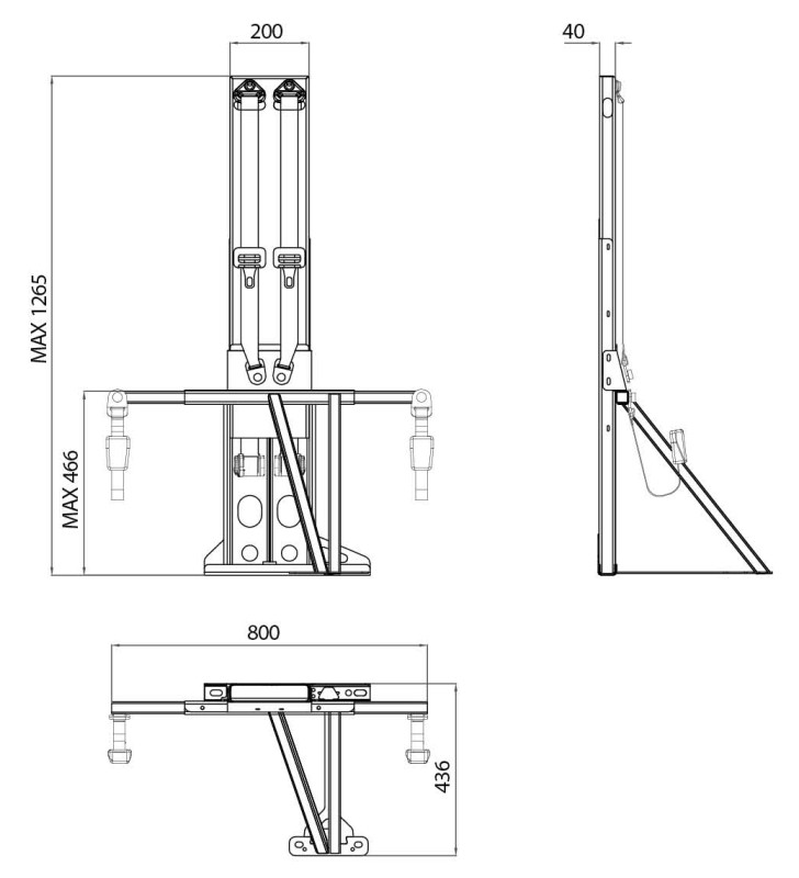 CTA STRUTTURA ANCORAGGIO 3 PUNTI H1265 (CON...