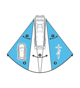 Adhesive convex mirror 10x14 cm 2