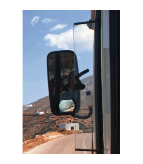 Adhesive convex mirror 10x14 cm