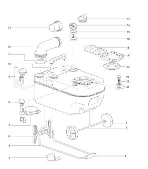 VALVOLA RICAMBIO CON SFIATO PER C220 - 2378806 THETFORD