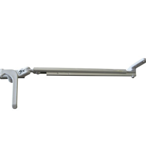 Klik-Klac-Arm linke Seite Farbe Plastoform Grau Für Fenster mit einer Höhe von 430/550 mm