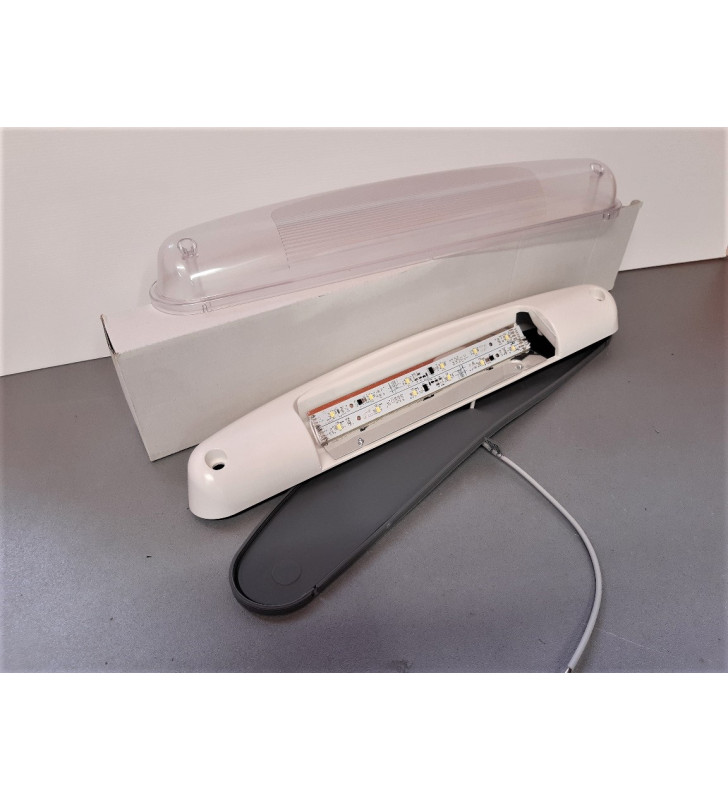 Plafoniera a led x esterno LUX 172 IP54 grigia