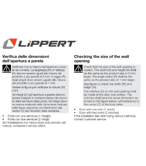 Door with window 1920 x 650 mm complete with panel, dustbin, 1 lock