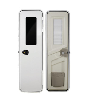 Door with window 1920 x 650 mm complete with panel, dustbin, 1 lock