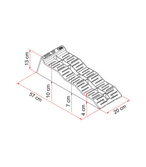 Kit Level Up Grey 3 livelli  5t con Bag FIAMMA - 97901-059