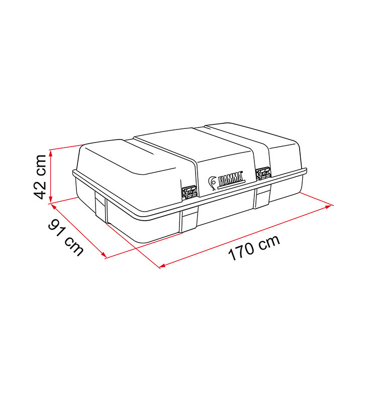 Bagagliera FIAMMA Ultra-Box 3 tetto 02085-01-