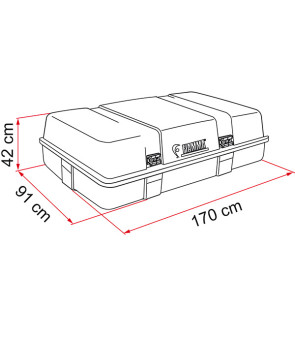 FIAMMA Ultra-Box 3 roof luggage compartment
