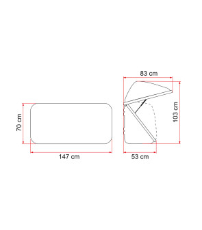 Luggage compartment FIAMMA Ultra-Box 500 seats