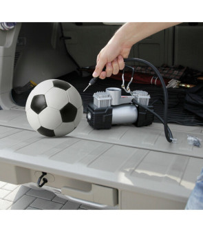 Compresor bicilíndrico 12V 100 psi - 7 bar - 45 l/min - 200W