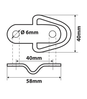 PAAR ANKERHAKEN G4 "40x58 mm 180 kg"
