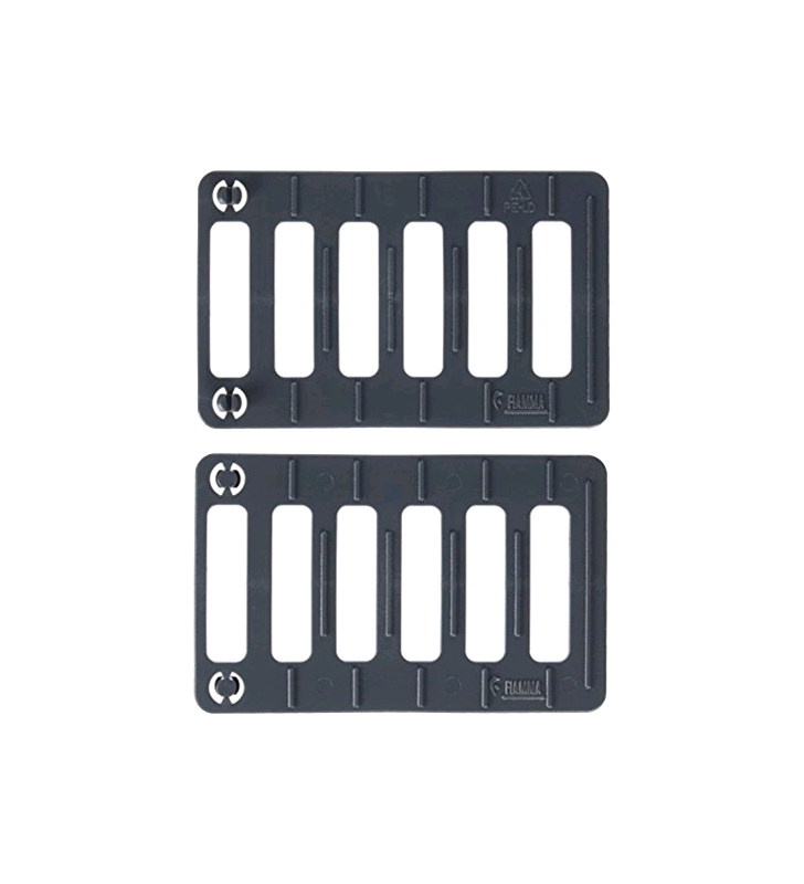 Placa Antideslizante Gris FLAME 2 uds.