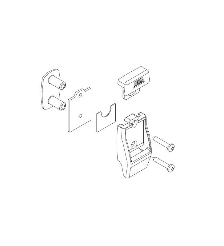 WALL BRACKETS PLASTIC 2 pcs. FLAME 98655-176.