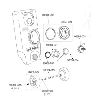Kit de enchufe con conector de manguera (O) FIAMMA 98669-004
