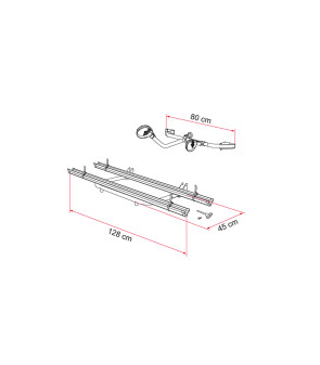 Porte-vélos standard pour garage Fiamma