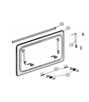 ROTER KNOPFGRIFFVERRIEGELUNG FÜR SEITZ C2 FENSTER – BG1383