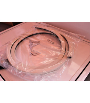 Hayon 1200x800 avec cadre en aluminium peint en blanc