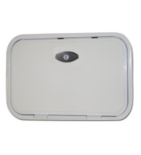 Porte 1500x300 avec cadre en aluminium peint en blanc