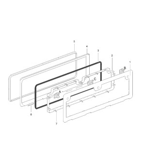 SERVICE DOOR 7 THETFORD door seal