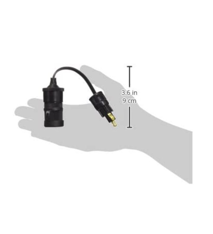 Adaptador de enchufe simple 12V/24V con enchufe...