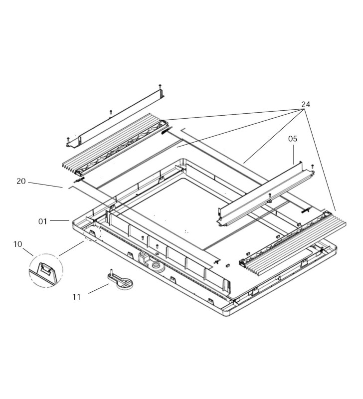 SET COPERTURE CORNICE INTERNA MIDI HEKI BG1524