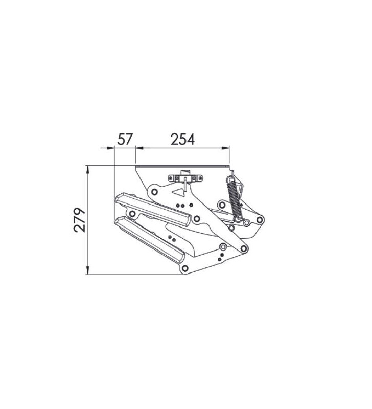DOUBLE LIPPERT 10753L MANUAL STEP 610 mm