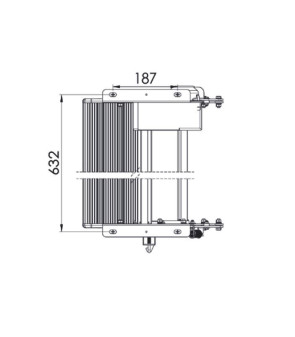 DOUBLE LIPPERT ELECTRIQUE 10752L MARCHE 660 mm