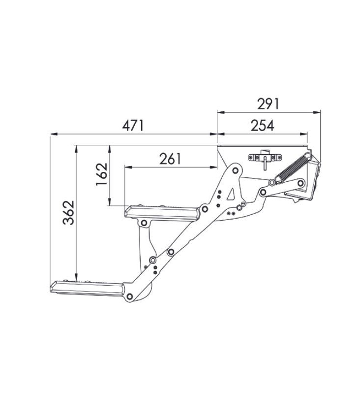 GRADINO ELETTRICO LIPPERT 10752L DOPPIO 610 mm