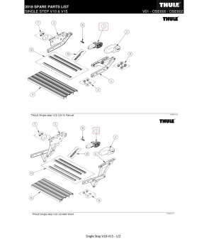 Thule Single Step V10 - V15 Moteur THULE 12V - 1500602970