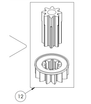 SHAFT-PINION GROUP 10856 NEW STEP PROJECT 2000