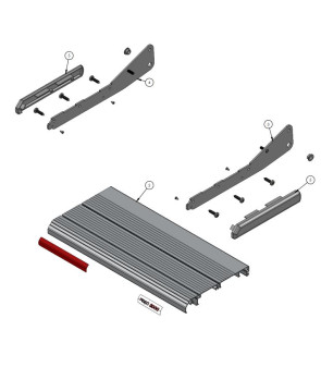 Groupe de panneaux latéraux droit + gauche pour PROJECT 2000 étape 12473, 10750, 10575