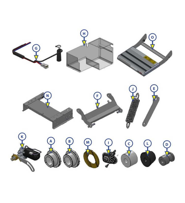 Pair of conical bumpers 19x13x18 for PROJECT...