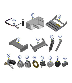 Par de topes cónicos 19x13x18 para PROJECT 2000 paso 12473