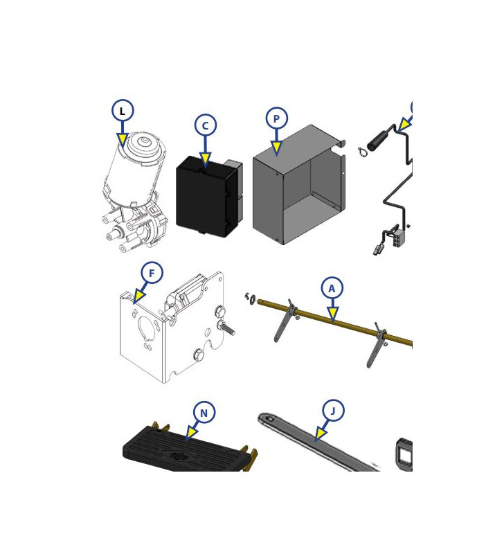Unité de réduction + support gauche pour...