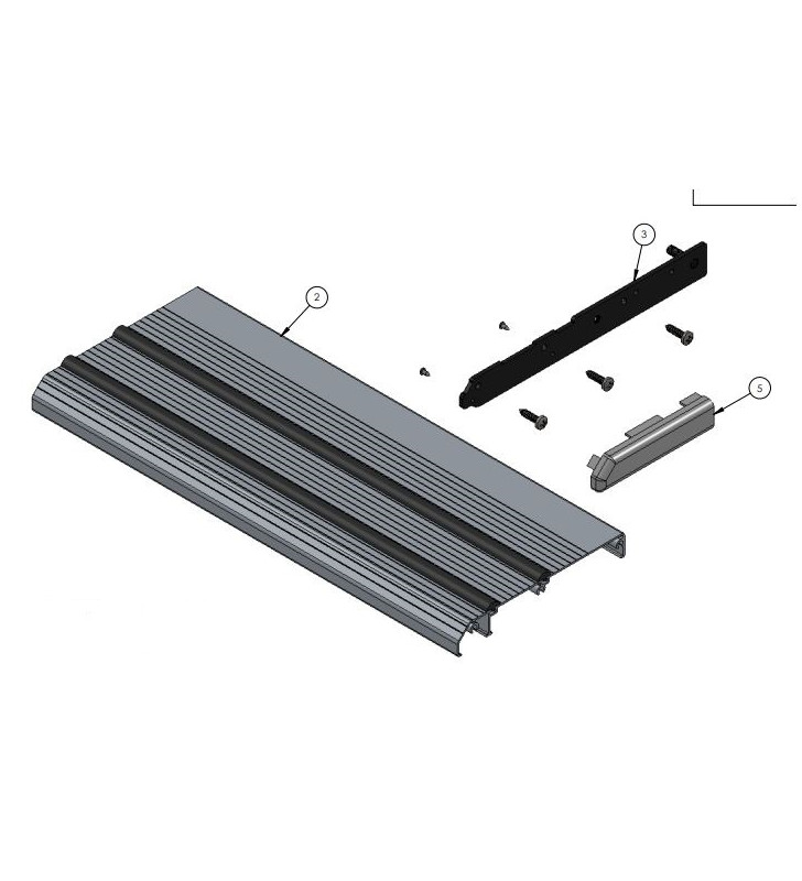 Anti-slip upper platform kit. for step 10574/53...