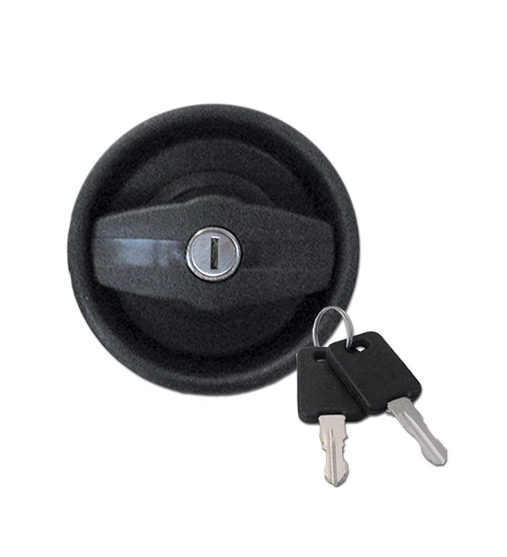 Cerradura parte externa negra c/cil y chi