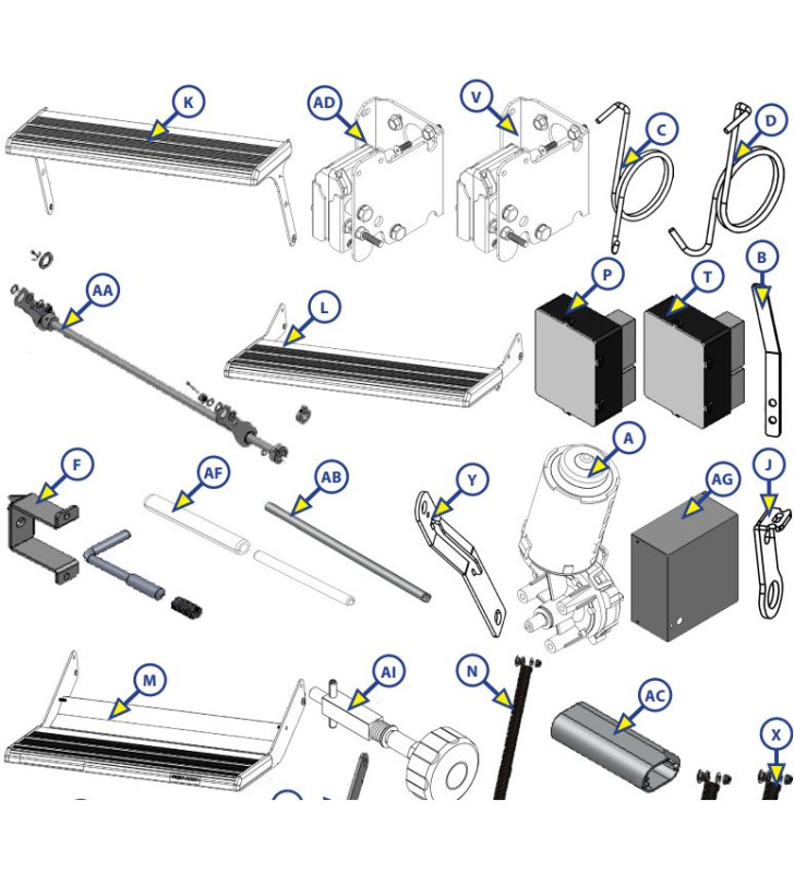 Riduttore con staffa gradino 10574 - 10576 DX...
