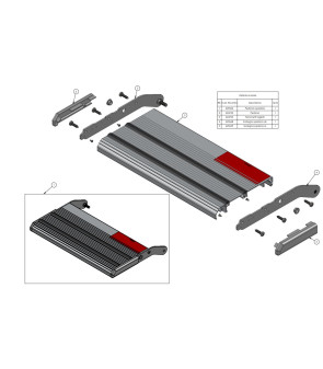 RH + LH cut side panels group for PROJECT 2000 10574 step