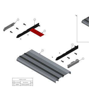 Groupe de panneaux latéraux coupés RH + LH pour la marche PROJECT 2000 10574