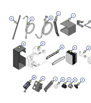 Reducer unit + RH steps bracket 10570 - 10575 40FD PROJECT 2000