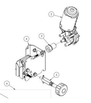 Ensemble réducteur + support marches droite 10570 - 10575 40FD PROJECT 2000