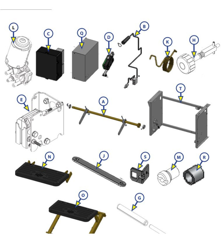 Marche pied 10570 DX-SX Project 2000 - 484 mm